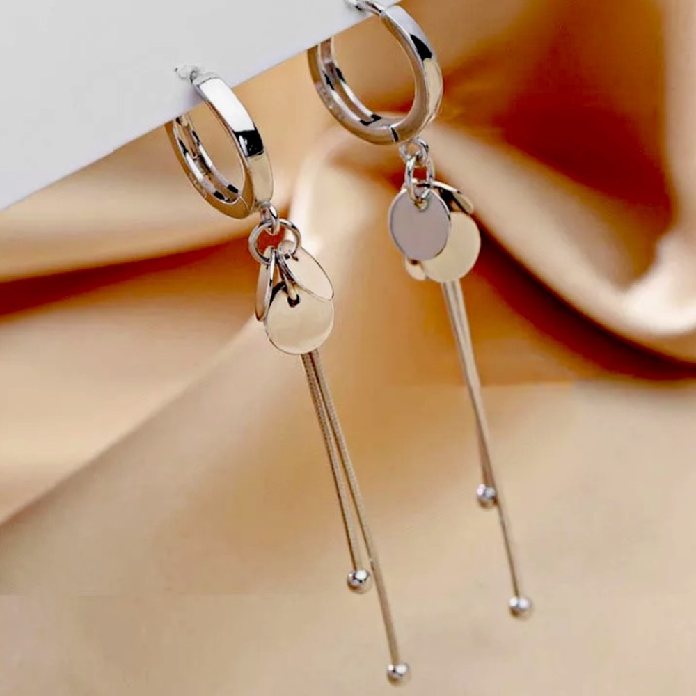 🌟 Sterling Silver Long Earrings